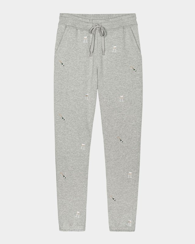 Champagne Embroidered Kingston Sweatpants